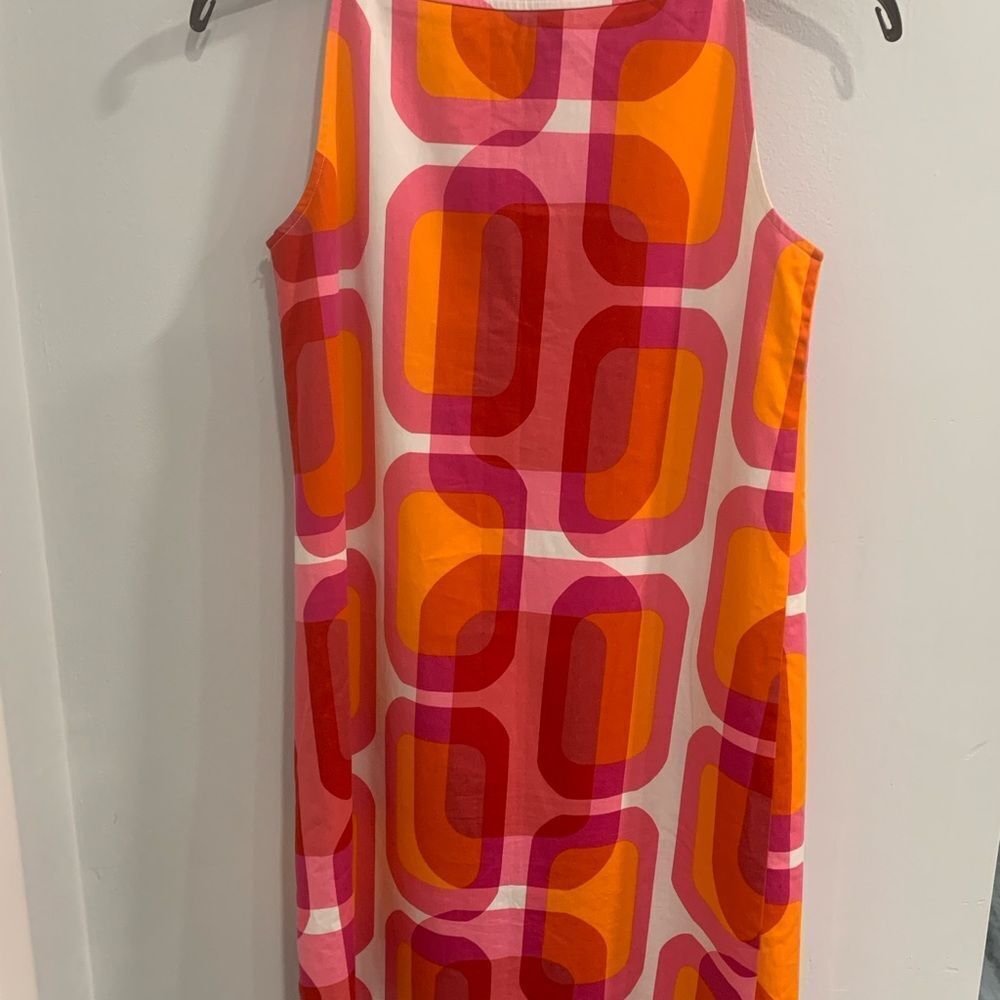 Eliza J. New York Vibrant Pink and Orange Geometric Dress - Picture 5 of 12